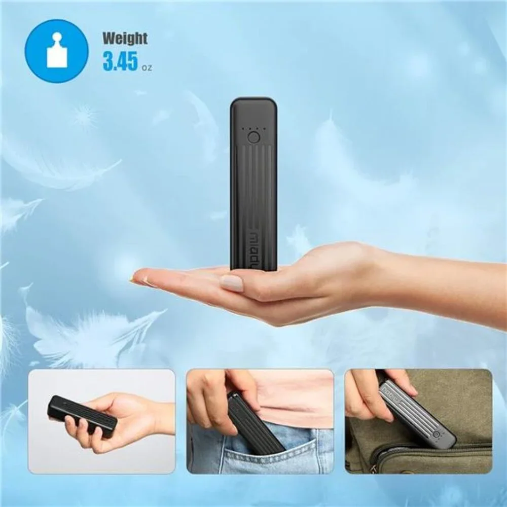 2-Pack Small Portable Charger 5000mAh Mini Battery Pack 3.45oz